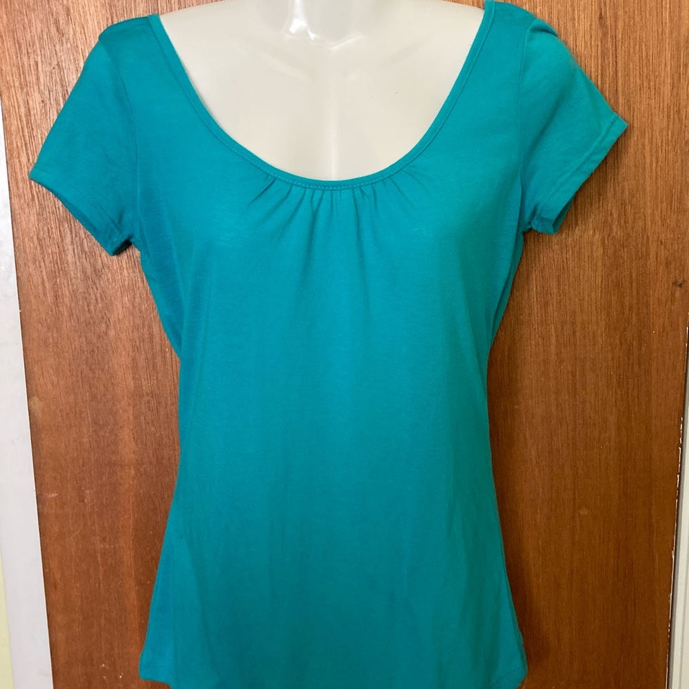Short sleeve Green (teal) Colstory brand Womens L Top